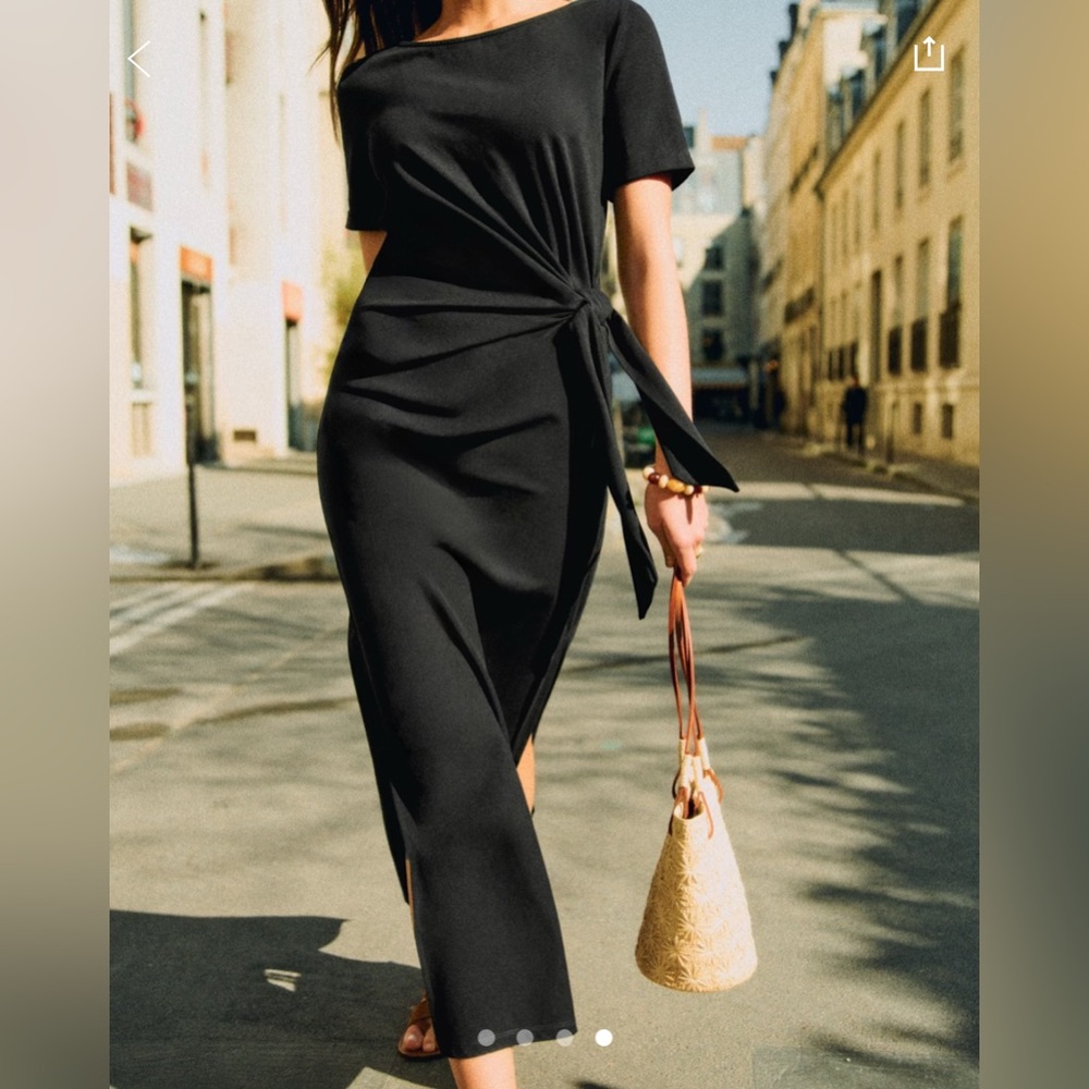 Sezane Pippa Dress Black - Size S